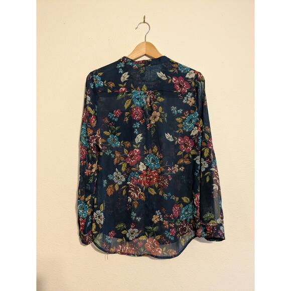 Kut floral sheer Button down size S - Picture 4 of 5